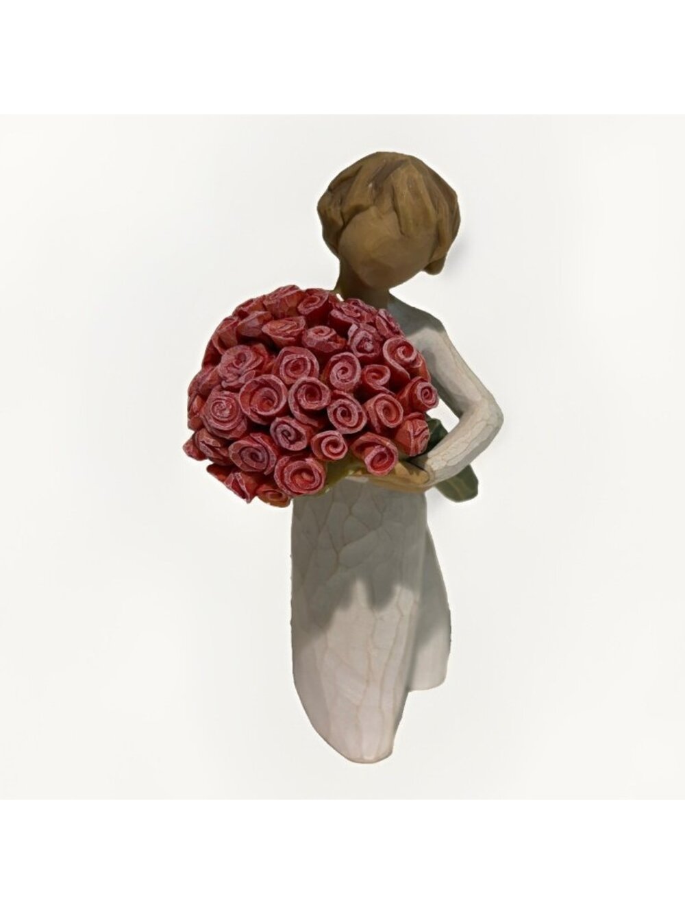 Willow Tree Abundance Girl Rose Bouquet Susan Lordi 2012 5" Demdaco